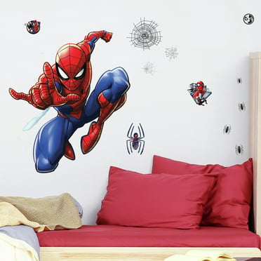 Spiderman Adventure Custom Vinyl Stickers 3D Wall Decals Name Art AH298 